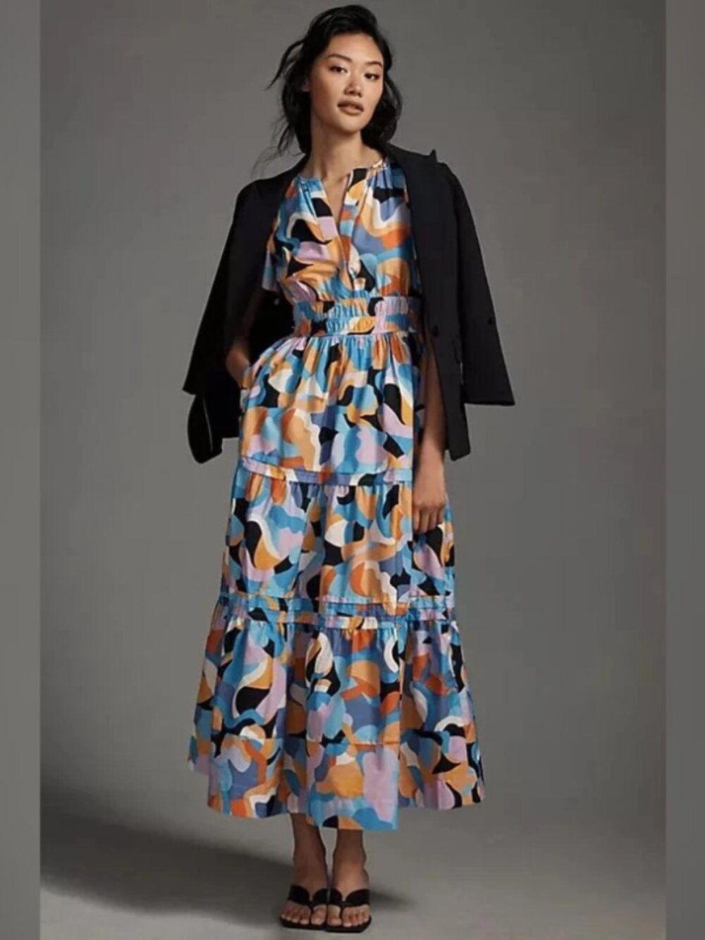 Anthropologie Somerset Maxi Dress Sz XS